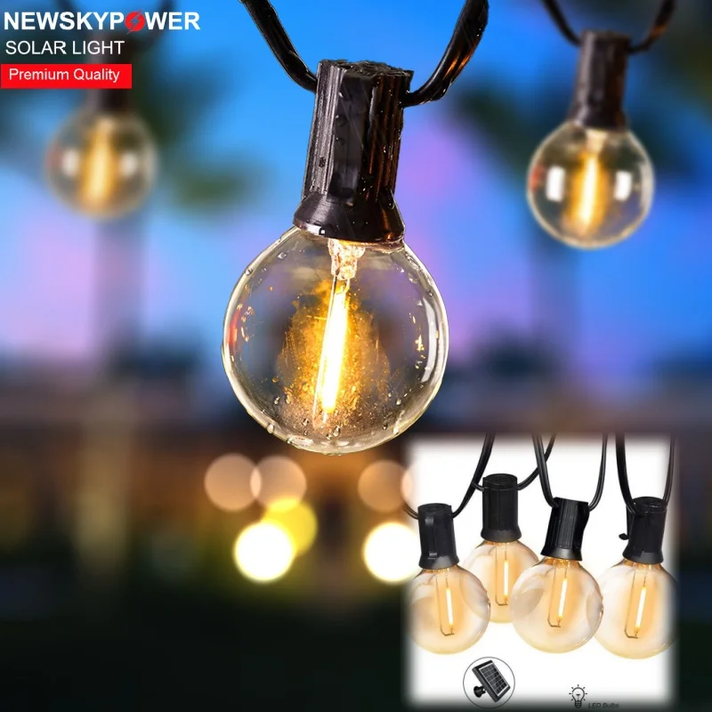 Crystal Ball Bright Star Solar Strip Light LED Bulb Yard Porch Smart Wedding Party Outdoor Waterproof Christmas Decor