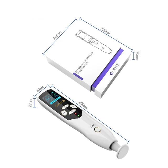 Portable New Generation Chip Control Cosmetic Instrument 2 In 1 Ozone Plasma Pen/Multi-function Plasma Pen