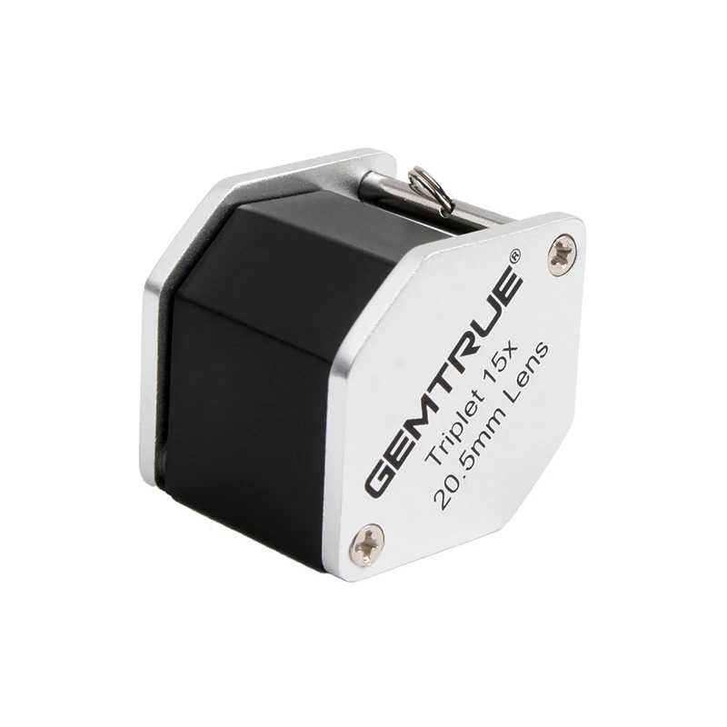 GemTrue Brand High Quality 15x 20.5mm Jewelry Magnifier Optical Triplet Diamond Magnifiers