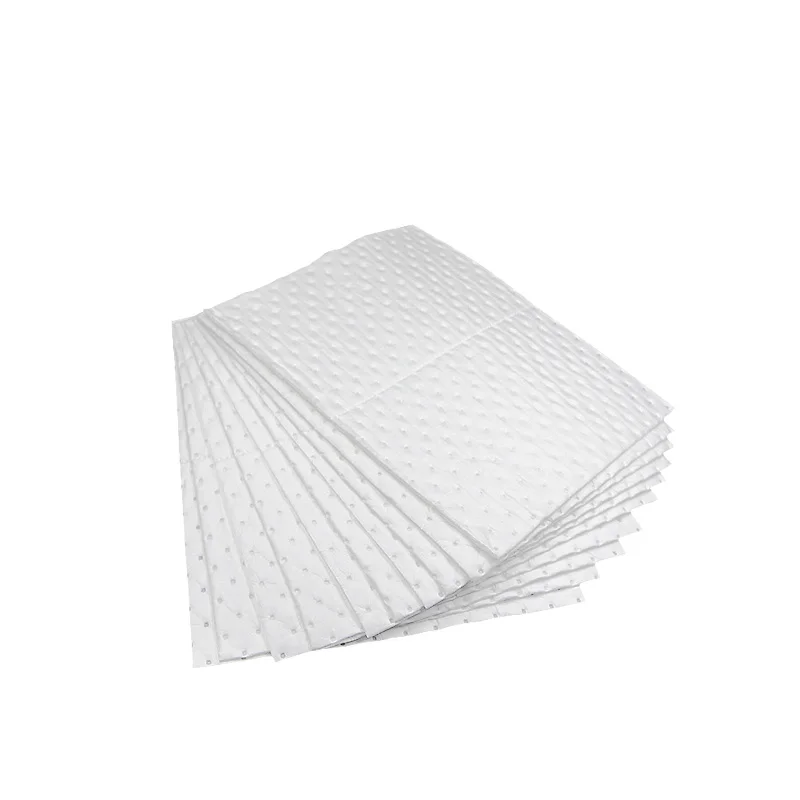 Good Stability Spill Containment Curtain Wrapping Eco Material Origin Oil Absorbent Sheet