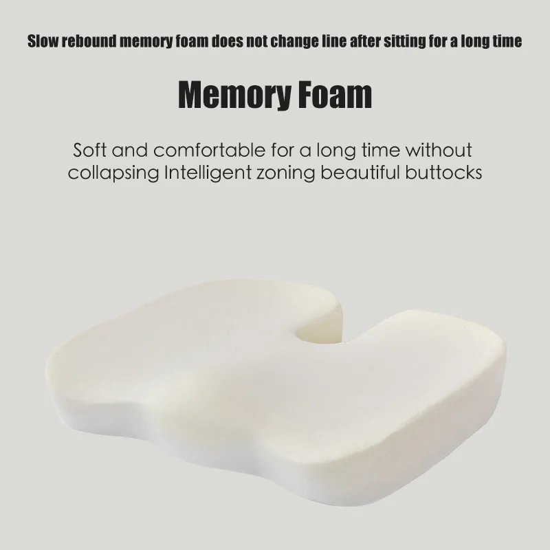 Hot Selling Customizable Orthopedic Gel Car Seat Cushions For Office Chair and Car Soft Memory Foam Car Seat Cushion