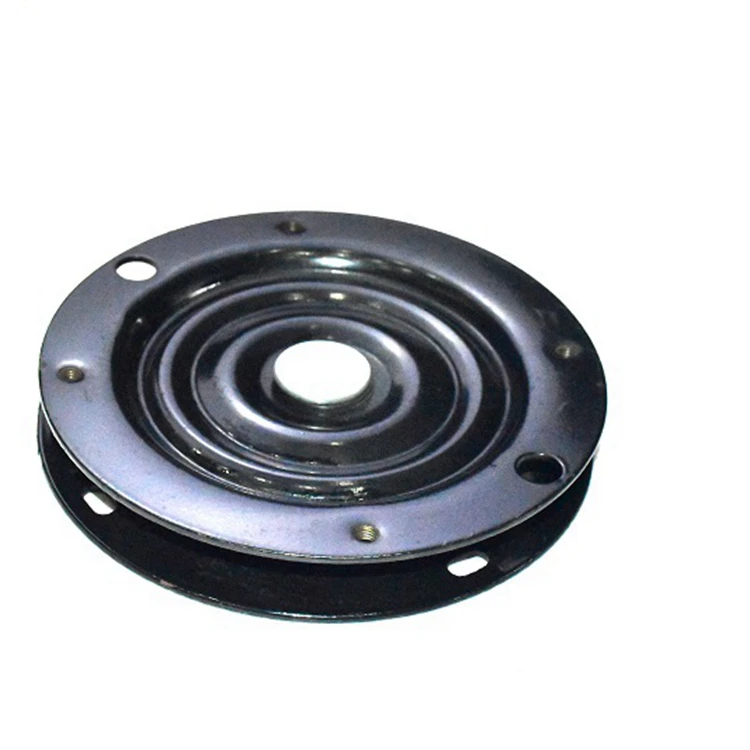 Square black chair steel ball iron turntable thickened industrial heavy duty turntable