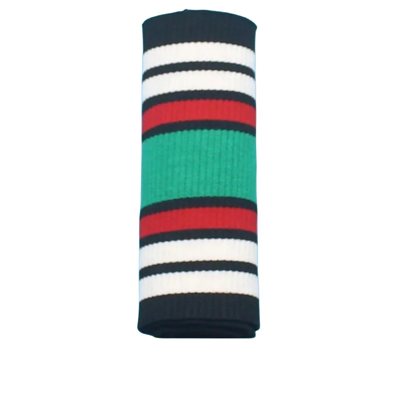 Factory direct 2x2 knitted custom collar, cuffs and hem high quality double rib