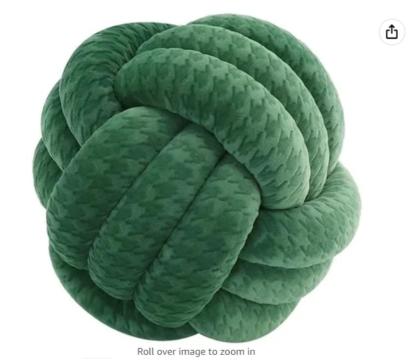 Plush Modern Home Decoration Cuddle Ball Sofa Bed Round Knot Ball Cushion Household Throw Pillow