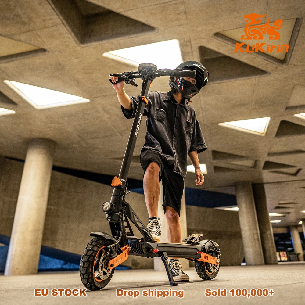 Unicool european warehouse electric scooter kukirin g2 max 1000w 48v adult monopattino elettricos 80km long range