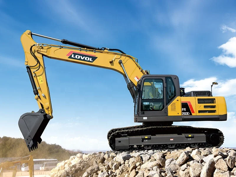 Low Fuel Consumption 26Ton 1.2cbm Hydraulic Crawler Excavator FR260D With Automatic Idle Function