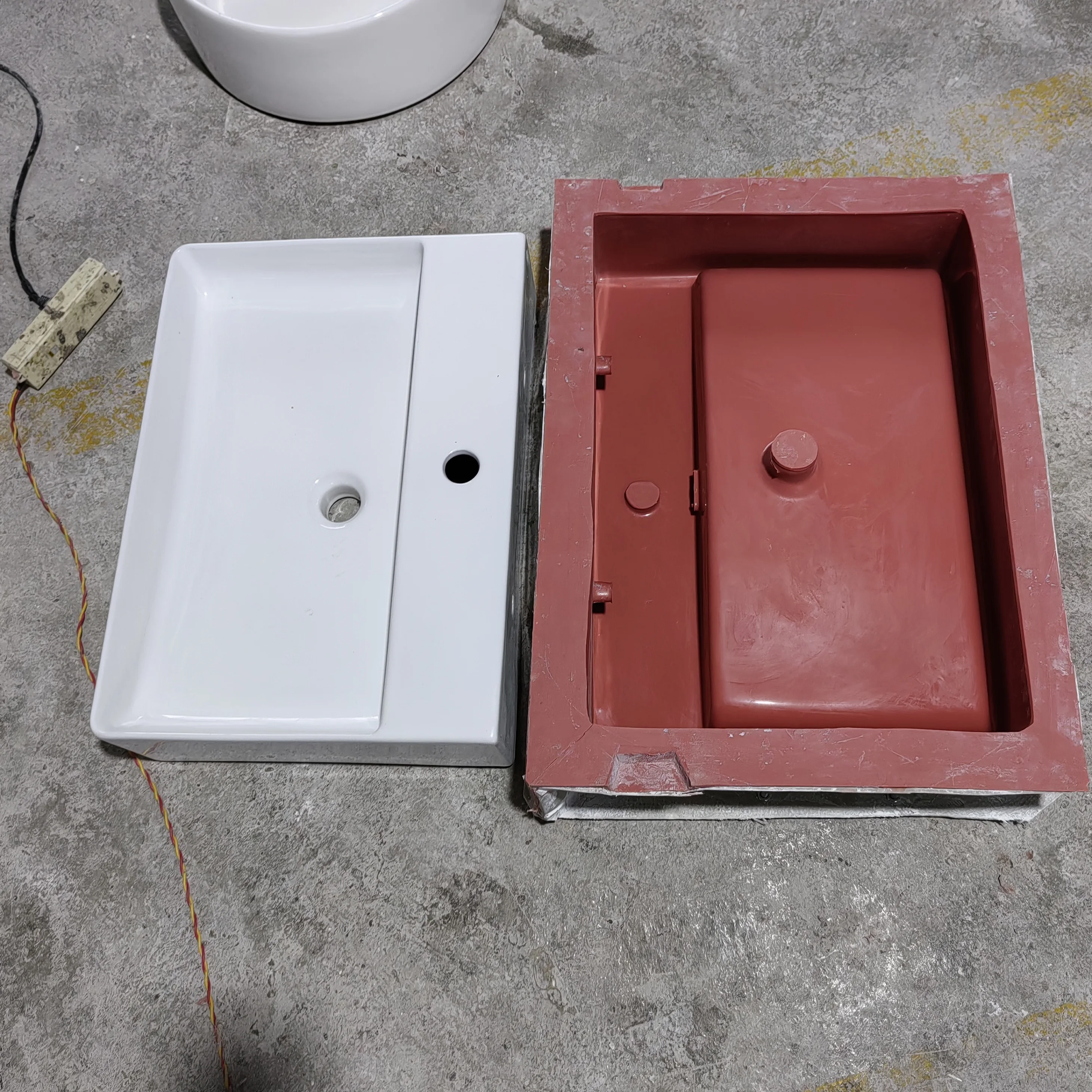 2024 NEW design Cement Hands Wash Pot Various shapes Silicone Concrete Sink Washbasin Molds