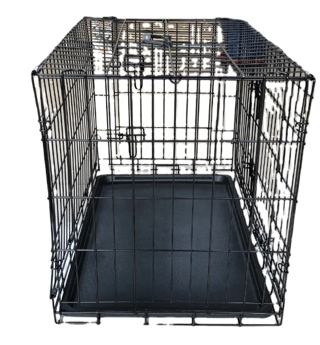 Оптовая продажа, высокое качество, много размеров, дешевая большая клетка, складная Транспортная Металлическая Xxl, складные большие собачьи питомники Cag