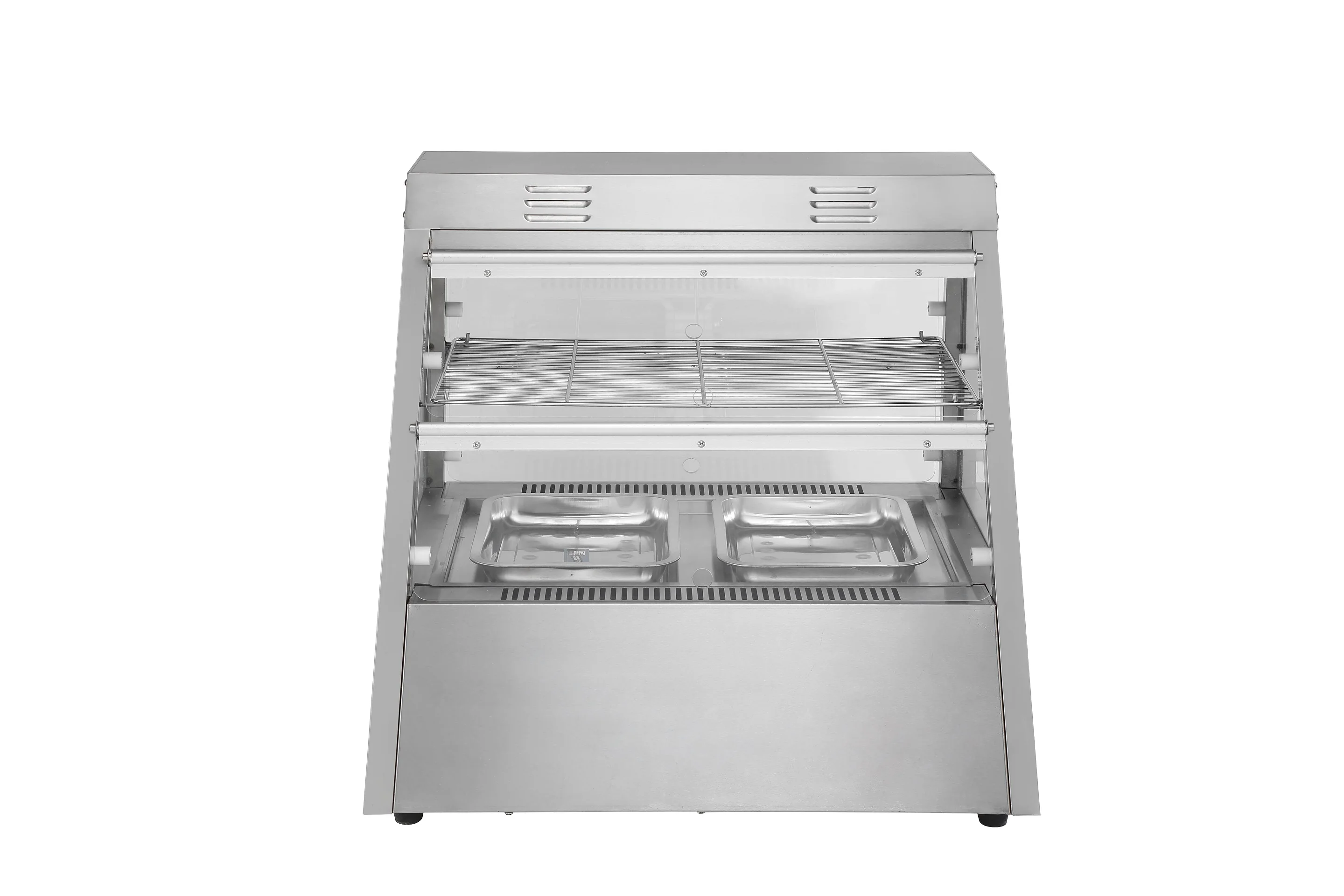 China Factory Commercial Stainless Steel Food Warmer KFC Burger Warmer Display Chicken Wings Cabinet Warming Showcase