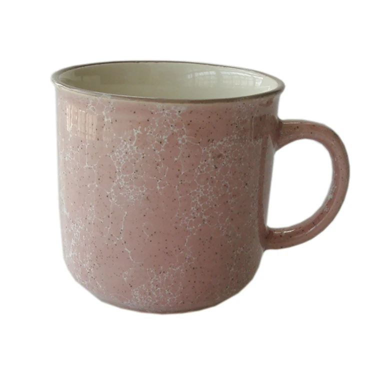Оптовая продажа рекламная винтажная керамическая кружка для кофейных чашек с мраморным узором и Эмалированным покрытием