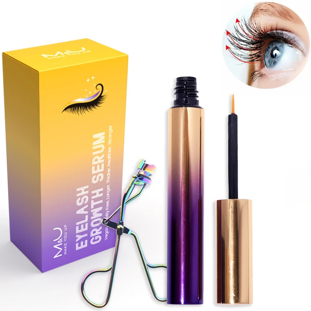 Private Label Natural Rapid Eye Brow Eye Lash Enhancer Eyebrow Eyelash Growth Serum Eyelash Growth Serum Oil For Eyebrow Lash