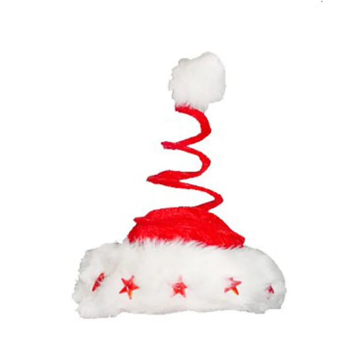 2023 SY hot sale for party cute Luxury long plush red with white Christmas santa Hat