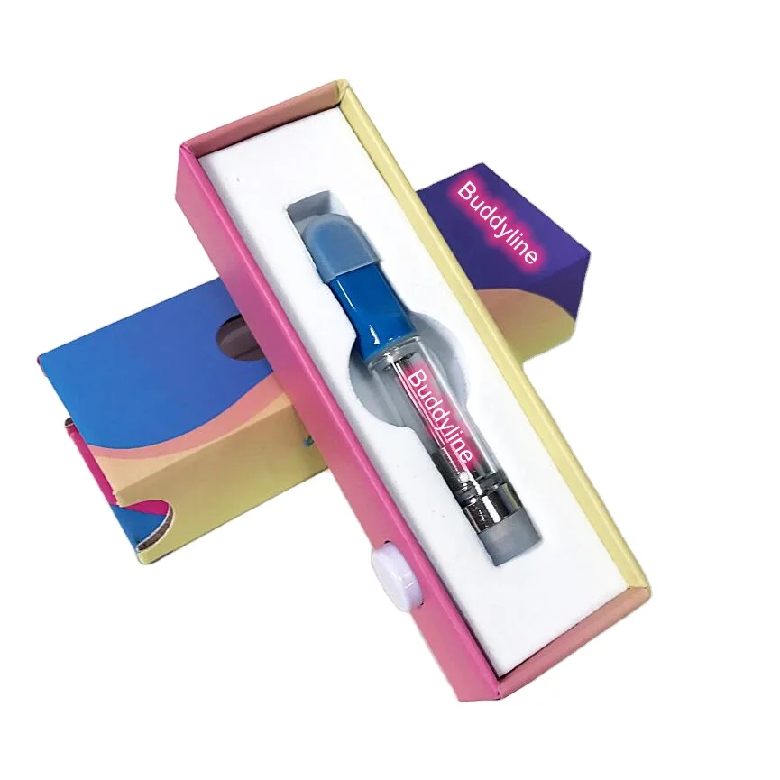  Free sample childproof paper package custom vape cartridge packaging box for buddyline 1ml 510 pen