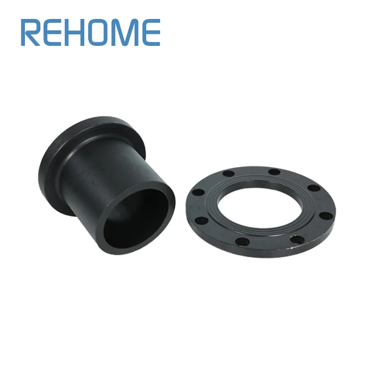 pn16 Hot melt butt fusion pipe steel flange backing ring with hdpe flange adaptor for hdpe pipe
