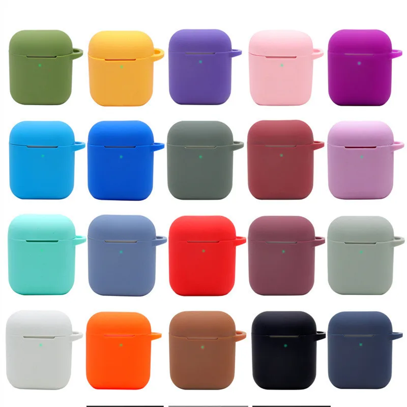 Оптовая продажа Силиконовый противоударный защитный чехол bluetooth наушники чехол для AirPod