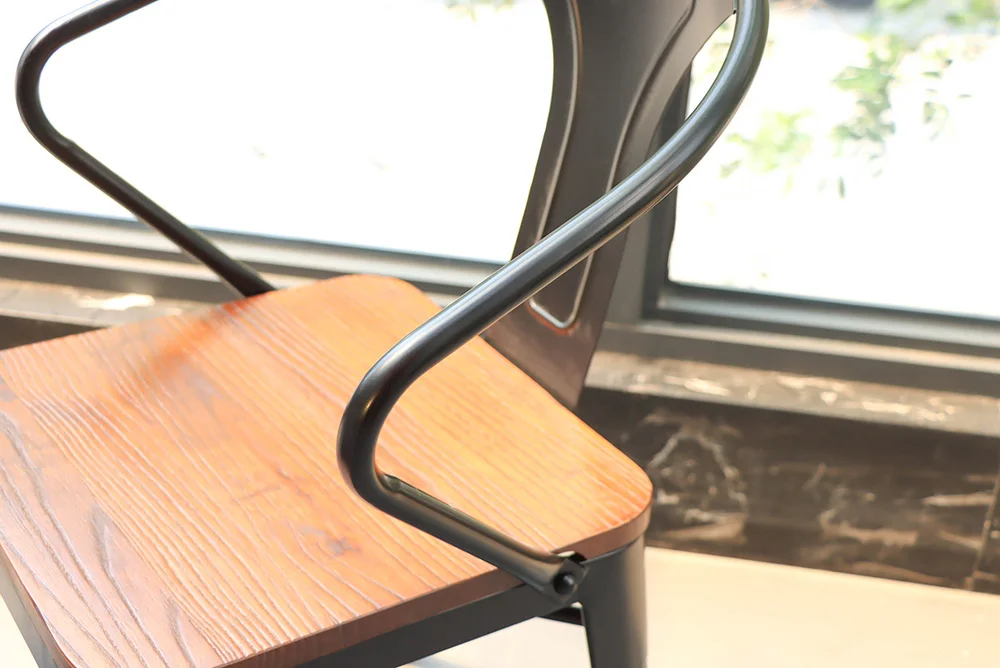 Cheap Wooden Metal Cafe Chairs and Tables Restaurant Chairs Tables for Sale
