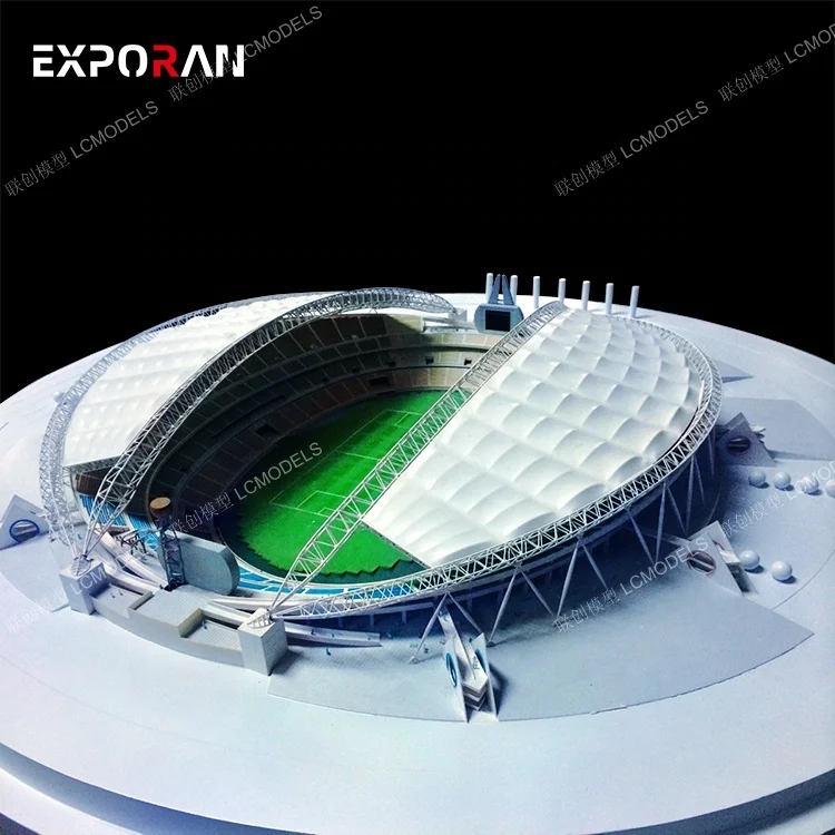 Football field model exquisite Architectural Model Home Building Architects Models