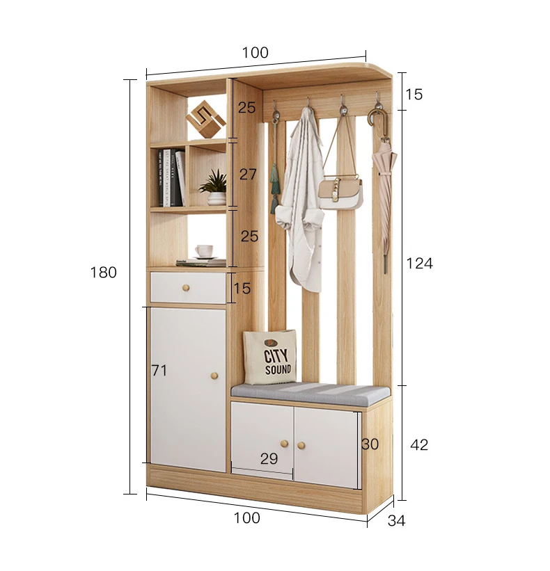 Living Room Furniture Wooden Shoe Cabinet Cupboard Storage Display Cabinet Entryway Table Corner Cabinet Furniture