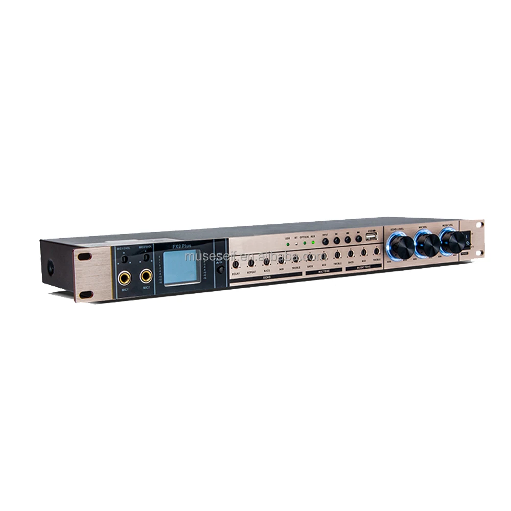 Профессиональный звуковой процессор FX9 reverb echo effector подходит для караоке