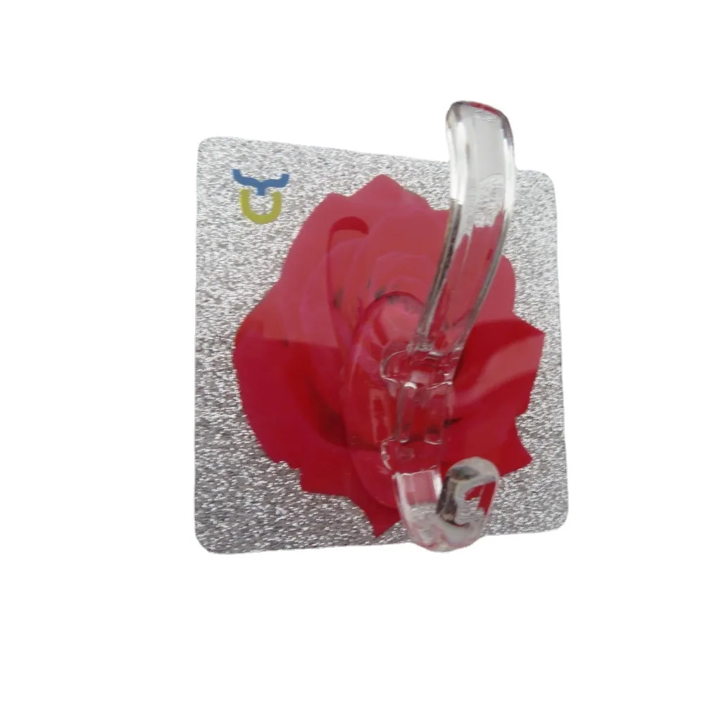 Aoniu new crystal glue strong traceless paste pattern coat and hat hook traceless hanger behind bathroom door