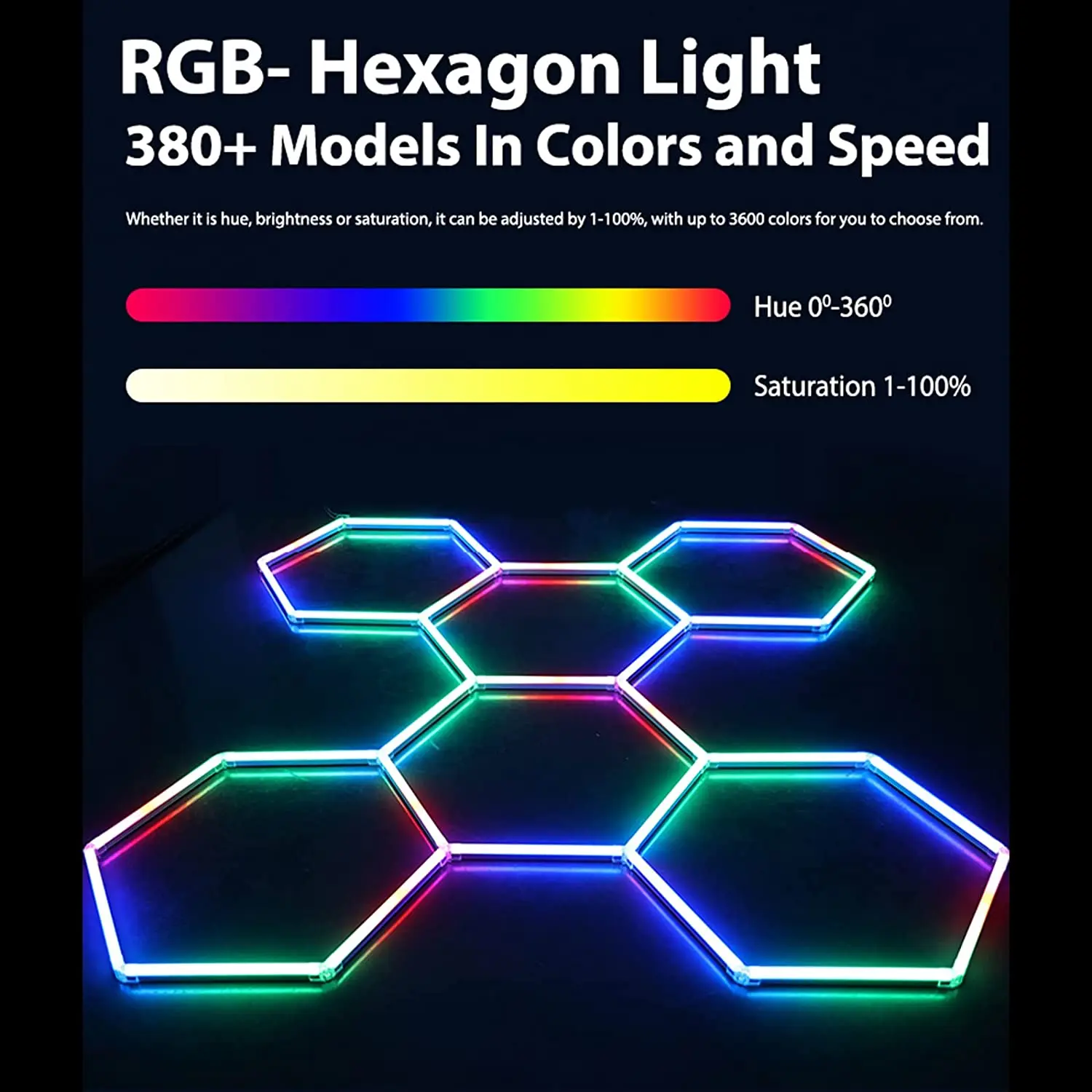 Wholesale Custom Safety Remote Control Hexagon Lighting Rgb Led Work Light 12V