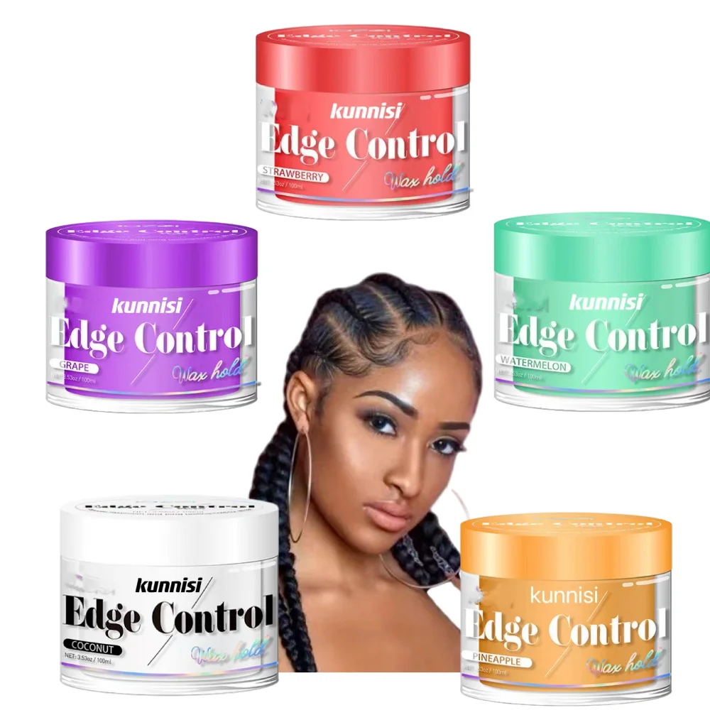 Best Extra Super Strong Extreme Hold Glitter Shine Jam Braid Gel 4c Hair Edge Control Private Label