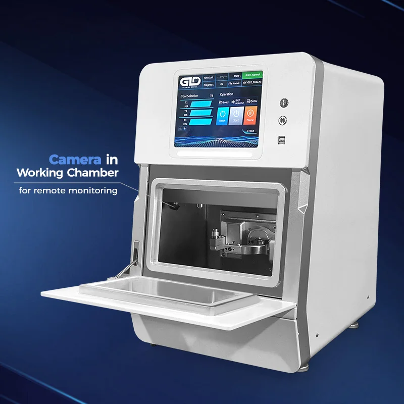 5 осевой стоматологический цифровой CAD CAM сухой/влажный фрезерный станок с ЧПУ для циркониевого имплантата