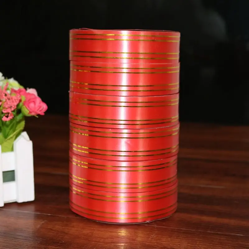 PP Ribbon Custom Size and Printing Polypropylene Party Celebrate Ribbon Advertising Packing Ribbon