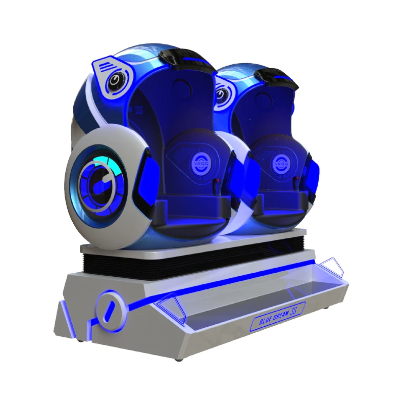 Egg Chair Double Seat Virtual Reality Simulator Indoor Business Amusement Ride for Theme Parks Manufactured by VR Cinema