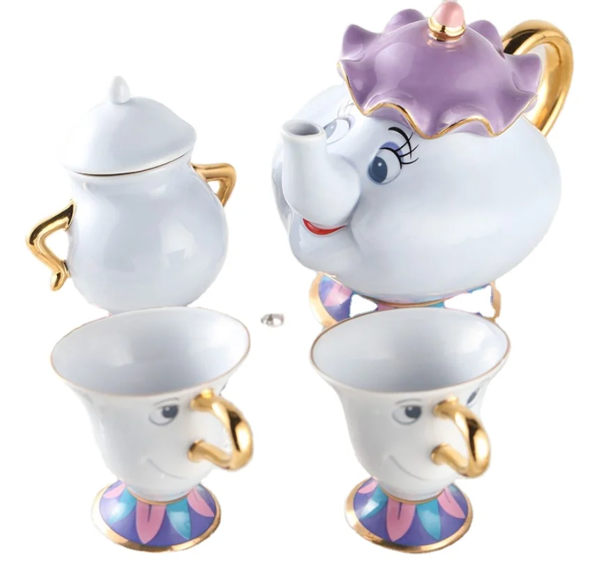 CTS-022 NEW Beauty and The Beast Mrs. Potts Chip Tea Pot & Cup set Teapot Mug ( Pot & Cup)