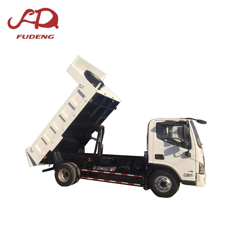 Hot sale in Africa Foton light truck Backflip self dumping truck for sale