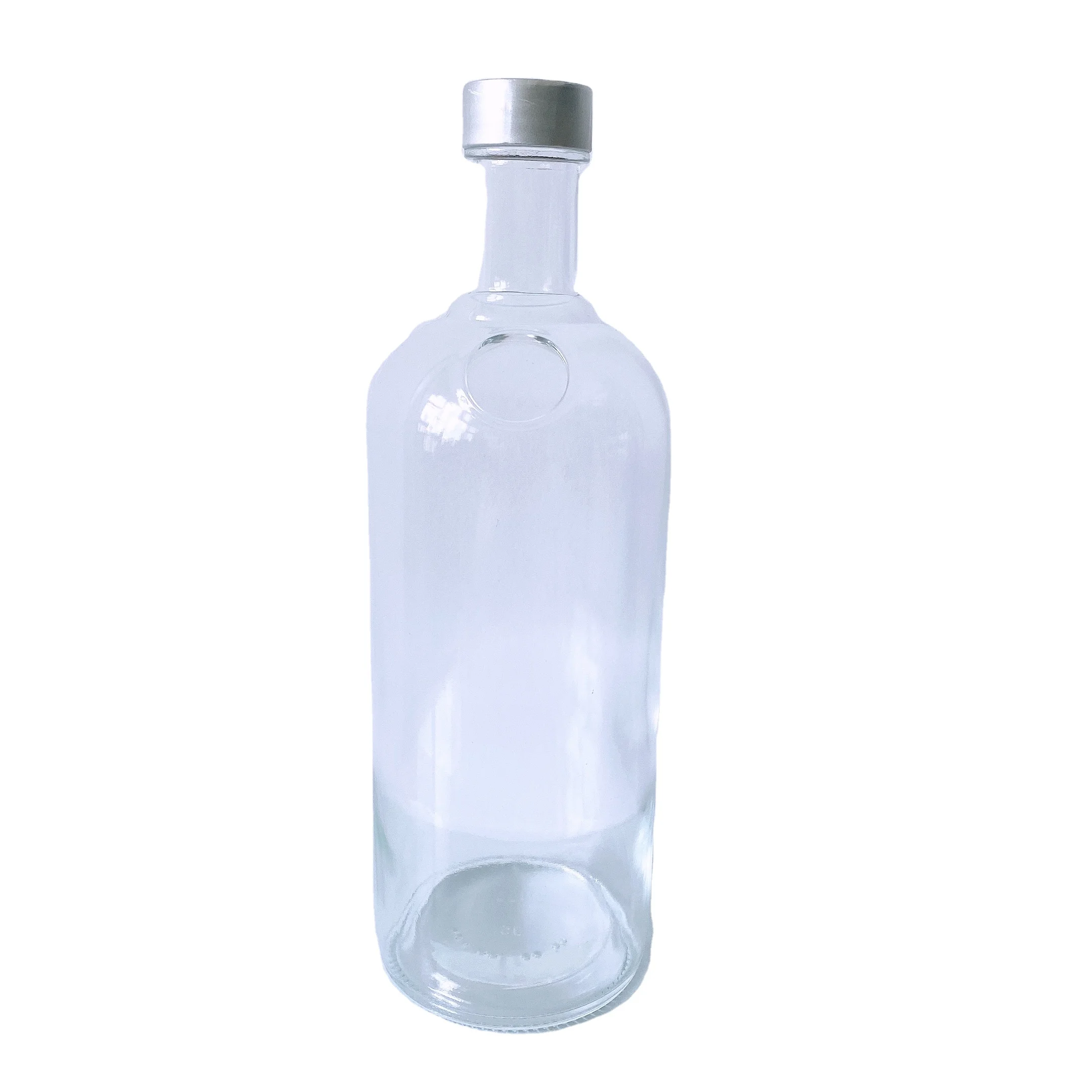 vodka brandy liquor alcohol clear glass bottles 1000ml with glass cork