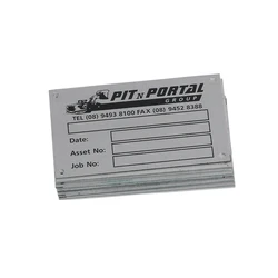 Manufacturer Small Custom Logo Metal Name Plate Aluminum Label Tags