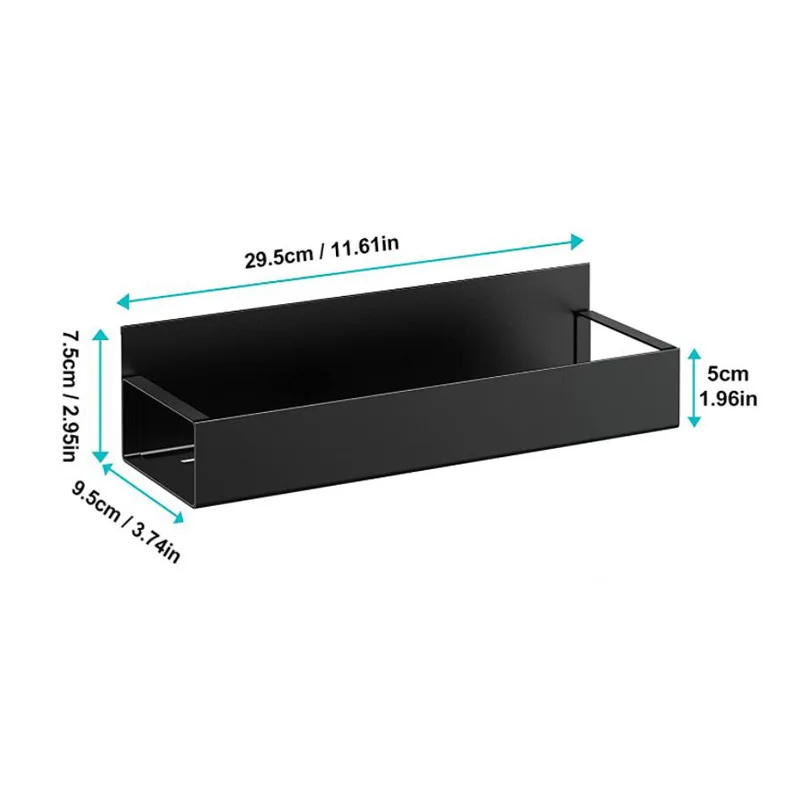 Custom Kitchen Magnetic Fridge Storage Shelf Moveable Wall Mounted Metal Holder For Kitchen Spice Jars Magnetic Fridge Rack