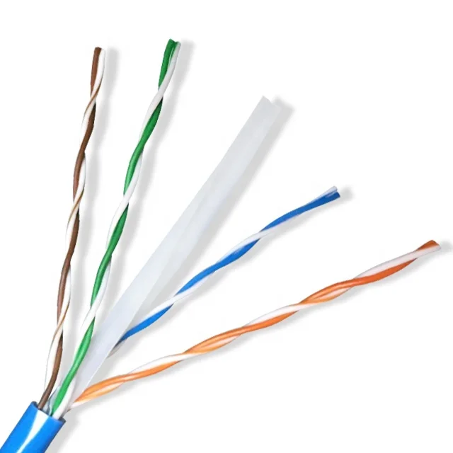 UTP 0.57mm CCA Flame Retardant PVC Network Lan Cable Computer Wire Price RJ45 Cat6 Networking Communication Cables And Wires