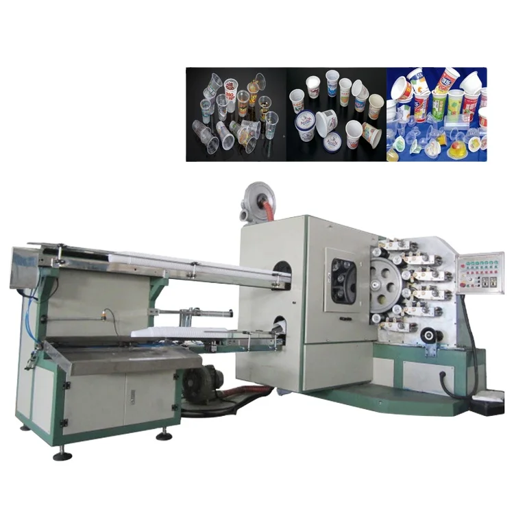 six colors plastic cup printing machine/ automatic offset plastic printing machine