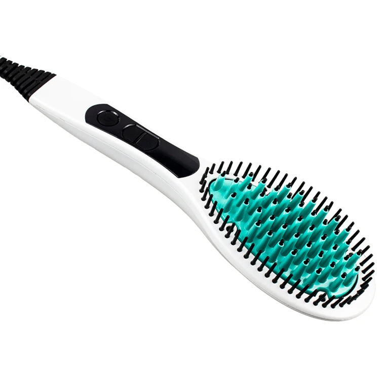 Electric Magic Ceramic Hair Brush Straightener 3-in-1 Straightening Comb with massage function