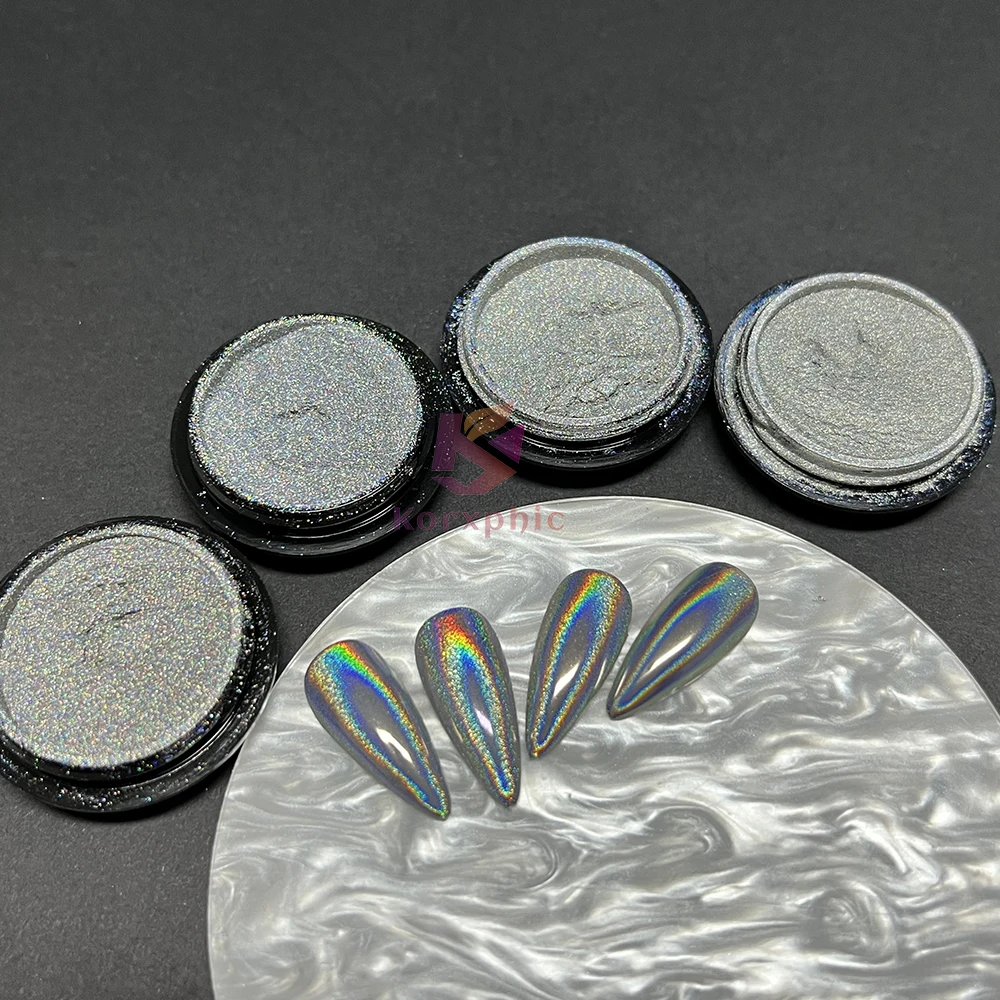 Holo Mirror Chrome Holographic Nails Powder