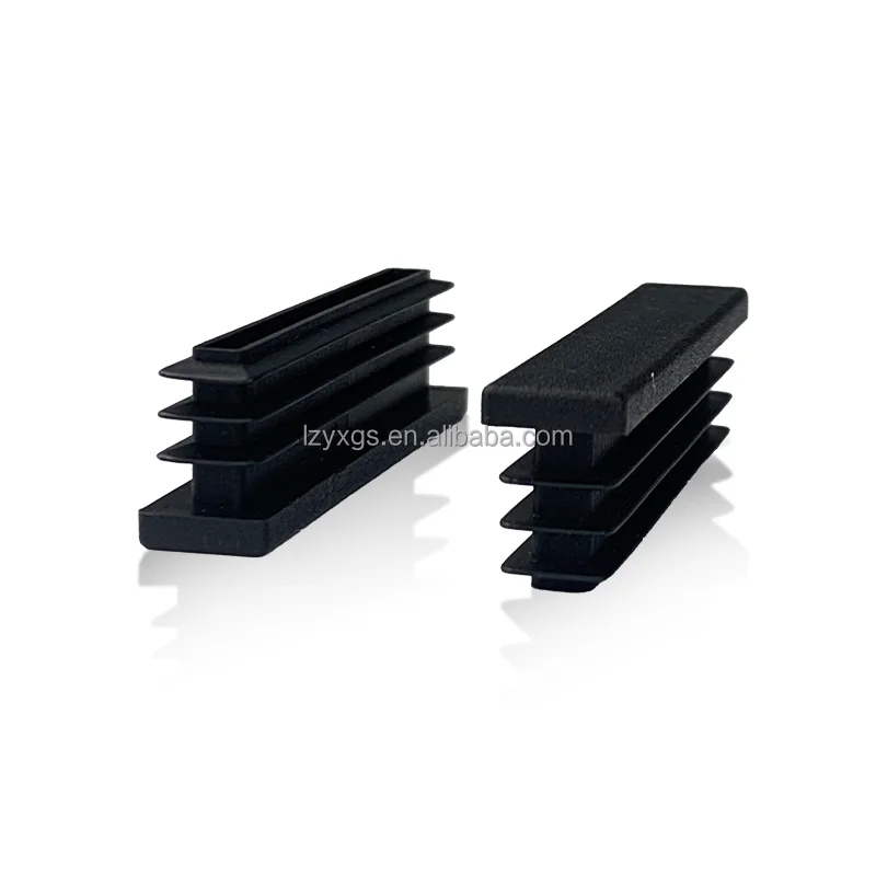 10*60mm square hollow tube plug table chair sofa foot aluminum tube plug foot pad plug