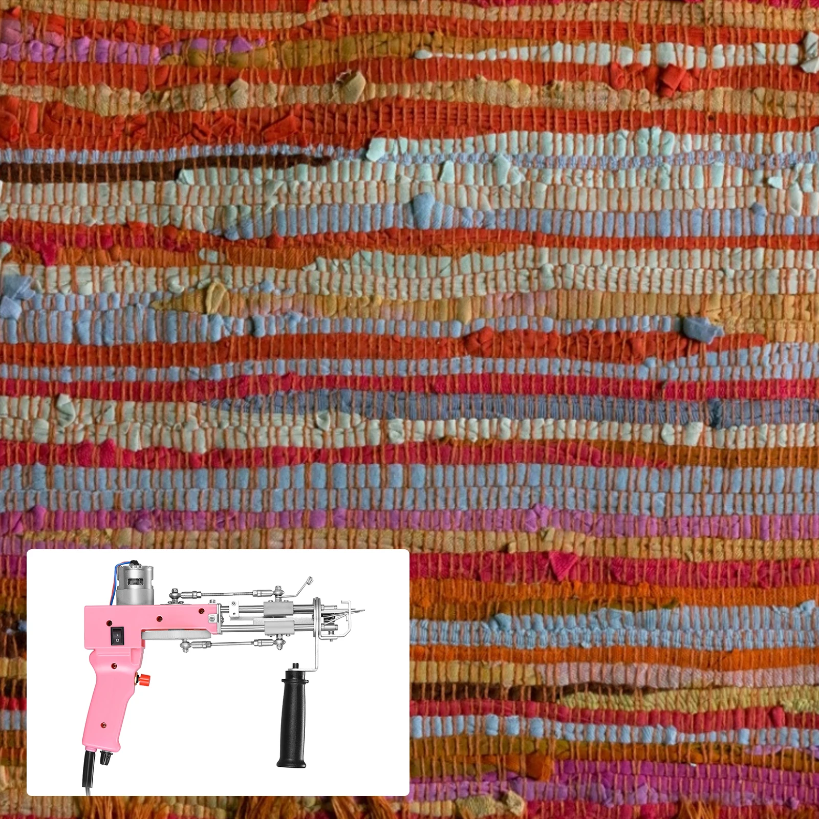 Factory Direct Bivolt Hand Tufting Gun for Carpet 2 in 1 Weaving Machine Both Cut and Loop Pile