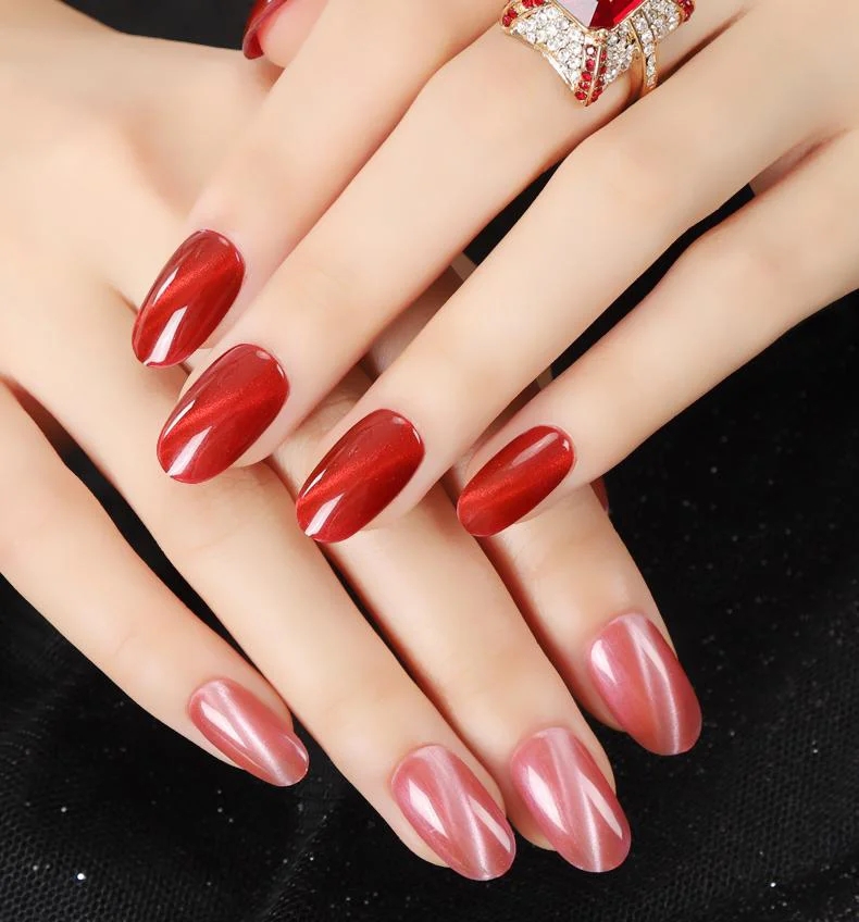 
Заводская цена оптовая продажа УФ/светодиодный гель горячее пламя кошачий глаз лак для ногтей 