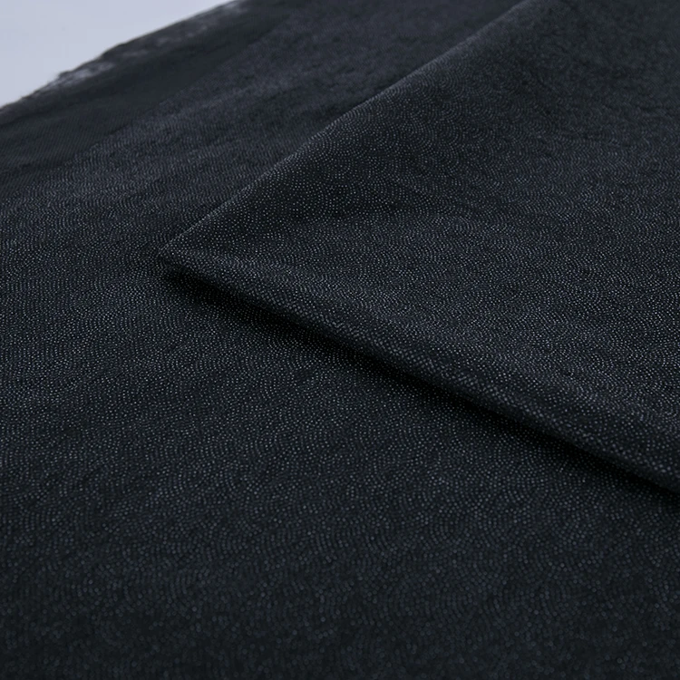 100% Polyester Thermal Bond Fabric Micro Dot Coating Non Woven Fusible Interlining Double Dot Fusing Gum Stay Interlining