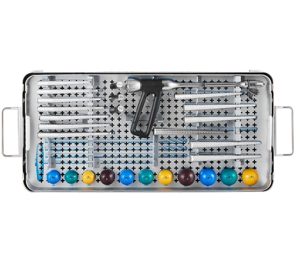 Orthopedic Stainless Steel/Titanium alloy Hip Joint Prosthesis Surgical Instrument Set