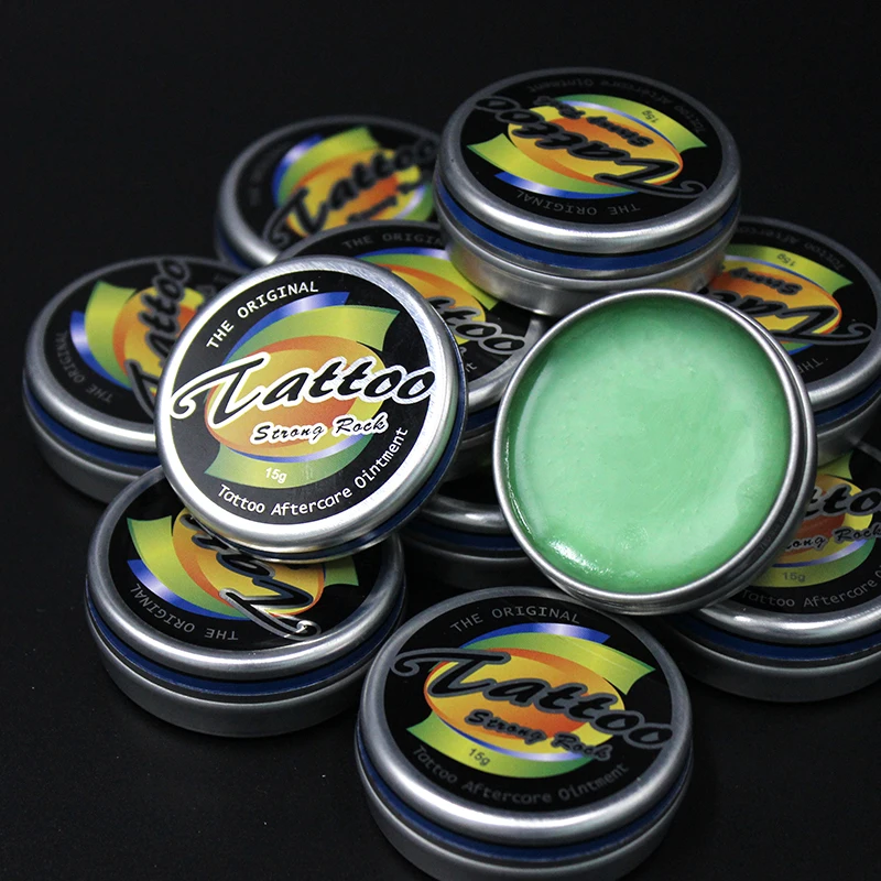 Wholesale Tattoo Repair Balm Aftercare Cream After Care Anti Scar STRONG ROCK Skin Healing Supplies Classic Iron Box