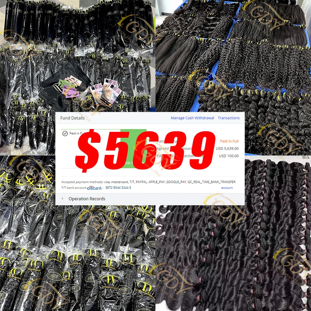 GDYhair Free Sample Body Wave 18 20 22 inch Straight Extension Virgin Human Hair Weave Bundles