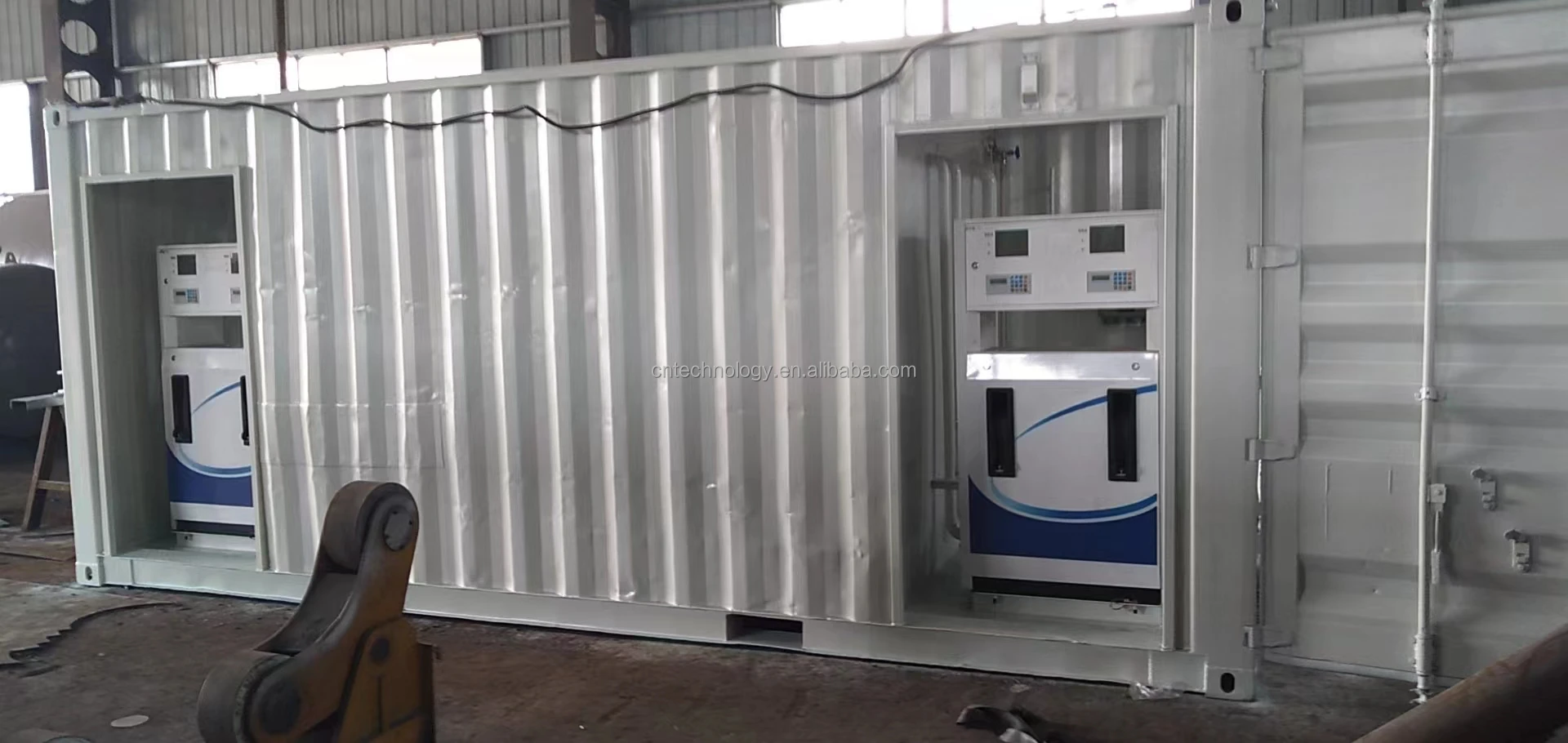 Customized 20FT 40FT Mini gas station petrol mobile container tank fuel dispenser filling container station
