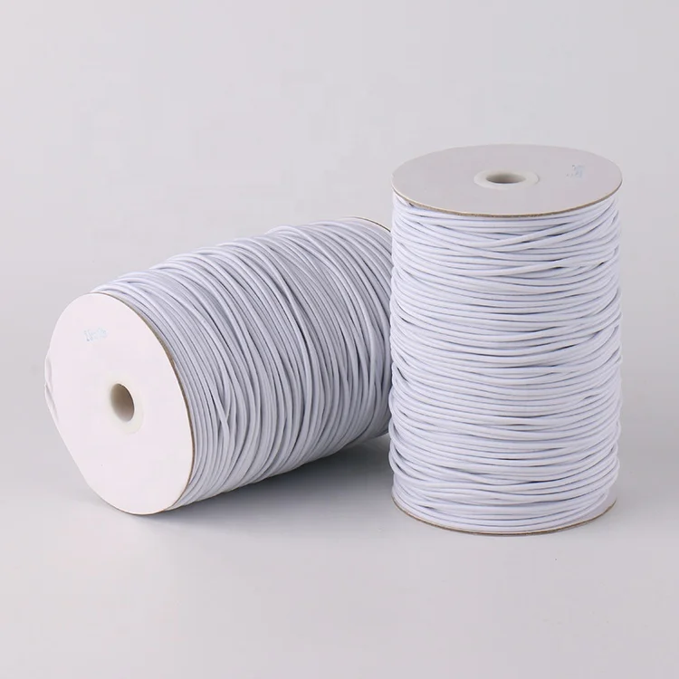 Custom Round 2mm 2.5mm 3mm 3.5mm 4mm 4.5mm 8mm 10mm Cord Manufacturers Ear Loop Ropes Elastic String Cord