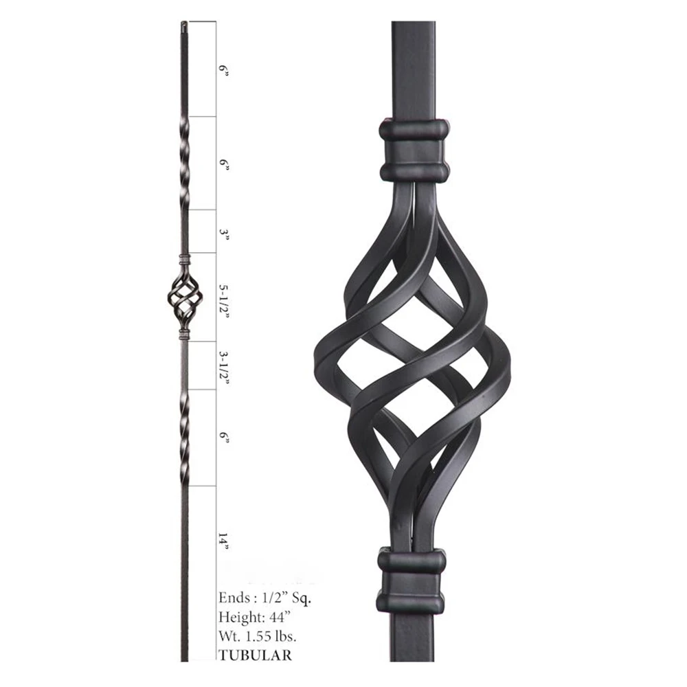 HUAART Stair Aluminum Railing Column Baluster Indoor Baluster Iron Stair Railing Designs Metal Balusters For Stairs