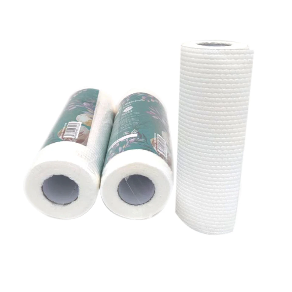 High quality  disposable kitchen non woven wipes roll lint free wipes rolls