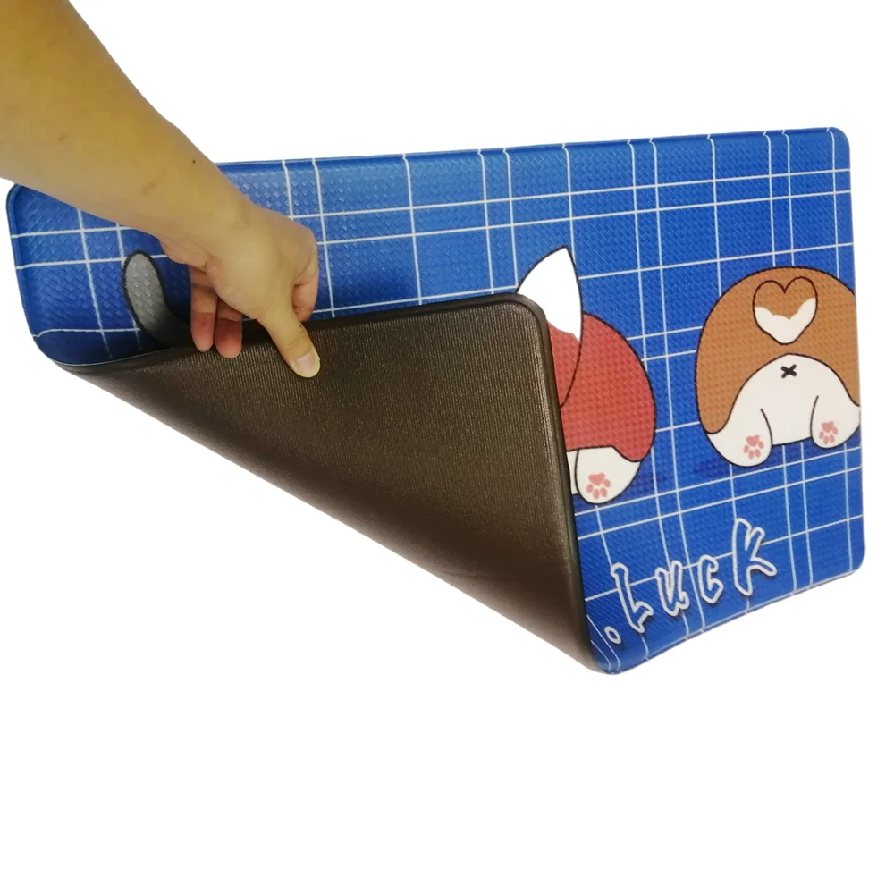 Hot Selling Anti Fatigue PVC Anti-Slip PVC Foam Kitchen Floor Mat Anti-Fatigue Comfort Mat for Kitchen Office Bathroom